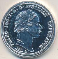 DN "Osztrák-Magyar Monarchia pénzei utánveretben - 1852 ezüst féltallér" ezüstözött Cu-Ni ...