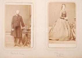 cca 1870 A Traiber, később Vasváry család fényképalbuma 39 fotóval a családról és rokonairól. Képalá...