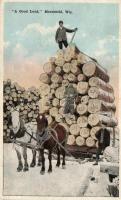 Marshfield, Wisconsin; 'A Good Load', woodcutters (EK)