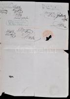 1850 Esterházy Pál Antal herceg (1786-1866) korábbi király személye körüli miniszter német nyelvű le...