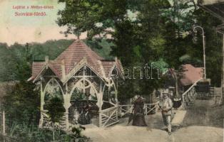 Szovátafürdő, Sovata; Lejárat a Medve-tóhoz / entrance to Lake Medve (fa)