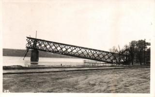 Újvidék, Novi Sad; volt vasúti híd / railway bridge photo