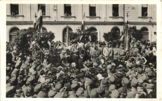 1940 Máramarossziget, Sighetu Marmatiei; bevonulás / entry of the Hungarian troops