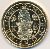 DN "Magyar aranypénzek utánveretben - Ferenc József milleniumi aranytallér 1896" aranyozot...