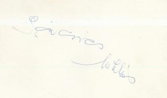 Páncsics Miklós (1944-2007) olimpiai bajnok FTC labdarúgó aláírása őt magát ábrázoló fotó hátlapján