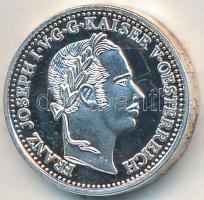 DN "Osztrák-Magyar Monarchia pénzei utánveretben - 1859. 10 krajcár" ezüstözött Cu-Ni emlé...