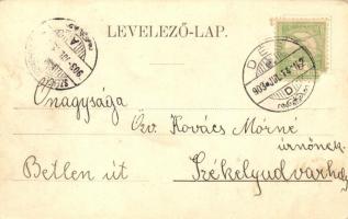 Dés, Dej; M. kir. Honvédlaktanya, kiadja Gálócsi S. / barracks