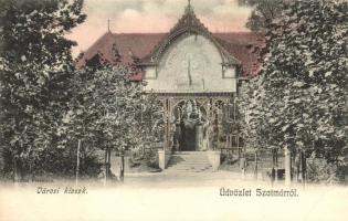 Szatmár, Satmar; Városi Kioszk, kiadja Hollósi felvétele / kiosk