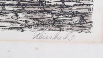 Anton Reinbold (1881-1968): Der liebe Agustin. Wien. Színezett rézkarc, papír, jelzett, 43×21 cm