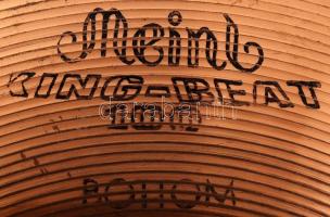 Réz cintányér, sérült, d: 38 cm