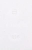 Alt Wien virágmintás porcelán tál, kézzel festett, kis kopásnyomokkal, jelzett, 40x28 cm