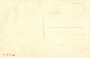 Leise flehen meine Lieder... / Singing lady, humour, H&L Nr. 1218