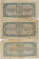 Szovjetunió 1937. 1Ch (3x) + 10Ch T:III,III- ázott, elszíneződött papír
Soviet Union 1937. 1 Chervo...