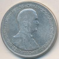 1930. 5P Ag "Horthy jobbra" T:3
Adamo P8