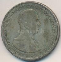 1930. 5P Ag "Horthy jobbra" T:3 patina
Adamo P8