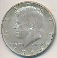 Amerikai Egyesült Államok 1964. 1/2$ Ag "Kennedy" T:2 patina USA 1964. 1/2 Dollar Ag "...