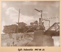 1945-1947 A Győr-Sopron-Ebenfurti Vasút  igazgatójának Dr. Cséry Istánnak készített közel 60 db feli...