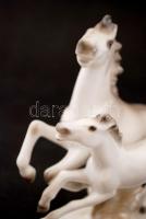 Schaubach Kunst lovak, kézzel festett, jelzett, hibátlan / Schaubach Kunst porcelain horses, flawles...