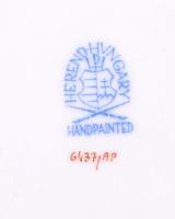 Herendi Apponyi váza, kézzel festett, jelzett, hibátlan, m:16,5 cm, d:15,5 cm
