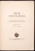 Lírai Antológia (Szlovenszkó és Ruszinszkó magyar költőinek alkotásaiból) Szerk. Sziklay Ferenc. Ber...