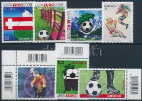 Football 7 diff stamps, Labdarúgás motívum 7 klf önálló érték