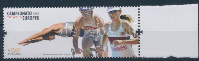 Triatlon ívszéli bélyeg, Triathlon margin stamp