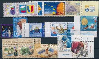 Europe, sport 2006-2009 4 sets + 7 indvudal values, Európa, sport motívum 2006-2009 4 klf sor + 7 klf önálló érték