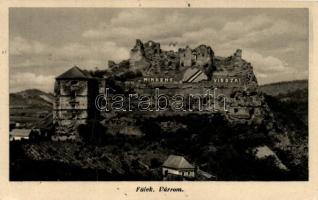 Fülek, Filakovo; várrom, "Mindent Vissza!" irredenta emlék / castle ruins, irredenta monument (EK)