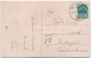 Hajdúszoboszló-gyógyfürdő, folklór leporellolap s: Bernáth