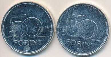 DN 50Ft "Nagy Magyarok / Deák Ferenc, Liszt Ferenc" (2x) multicolor emlékérme sorozat, ezü...