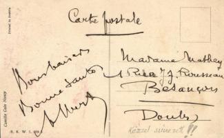 WWI French soldier, art postcard, B.K.W.I 698-3