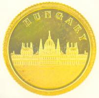Libéria 2008. 12$ Au "Magyar Parlament" dísztokban tanúsítvánnyal (0.5g/0.999) T:PP
Liber...