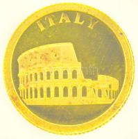 Libéria 2008. 12$ Au "Colosseum" dísztokban tanúsítvánnyal (0.5g/0.999) T:PP
Liberia 2008...