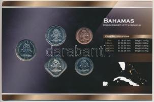 Bahamák 1992-2006. 1c-25c (5xklf) fémpénz szett &quot;World Money&quot; T:1 Bahamas 1992-2006. 1 Cent - 25 Cents (5xdiff) coin set &quot;World Money&quot; C:UNC