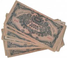 1945. 1000P (30x) legtöbb piros "MNB" bélyeggel T:vegyes