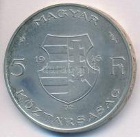 1946. 5Ft Ag "vastag Kossuth" T:2 kis patina
Adamo F8