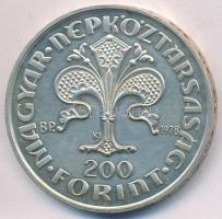 1978. 200Ft Ag "Első magyar aranyforint" T:BU 
Adamo EM56