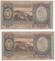 1943. 1000P (3x) sorszámkövetők T:III