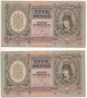 1943. 1000P (3x) sorszámkövetők T:III