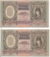 1943. 1000P (2x) sorszámkövetők T:III