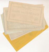 Németország / Weimari Köztársaság 1923. 10db klf "Birodalmi Vasút" bankjegy T:vegyes
Germ...