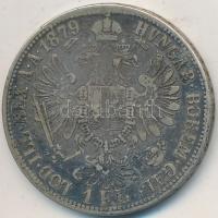 Ausztria 1879. 1Fl Ag "Ferenc József" T:3 Austria 1879. 1 Florin Ag "Franz Joseph" C:F