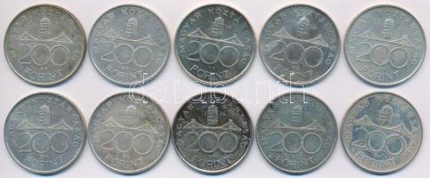 1994. 200Ft Ag "Deák" (10x) T:2,2- patina