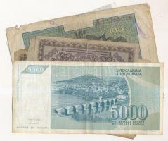 30db-os vegyes külföldi bankjegy tétel, közte Jugoszlávia, Kanada, Németország / Weimari Köztársaság...