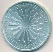 NSZK 1972F 10M Ag "Olimpia / Spirál" T:2 apró ph.
FRG 1972F 10 Mark Ag "Olympic Game...