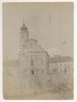 1913 Szeged, Belvárosi templom, hátoldalon feliratozva, 11x8 cm