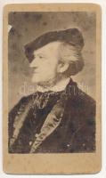 cca 1860 Richard Wagner(1813-1883) zeneszerző, karmester, keményhátú fotó, 10x6 cm