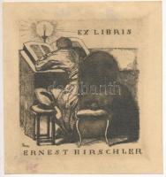 cca 1915-20 Gara Arnold (1882-1929): ex libris, rézkarc, dúcon jelzett,papír, 10x9cm