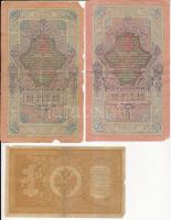 Orosz Birodalom 1912-1917. (1898) 1R (2x) + (1909) 10R (3x) Szign.: Shipov T:III,III-
Russian Empir...