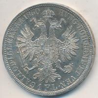 Ausztria 1860A 1Fl Ag "Ferenc József" T:2 ph. Austria 1860A 1 Florin Ag "Franz Joseph" C:XF edge error